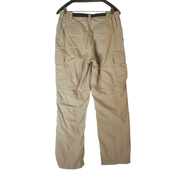 Croft & Barrow gray Belted Khaki Cargo convertible travel pants Men's Size 32x30 - Picture 7 of 8